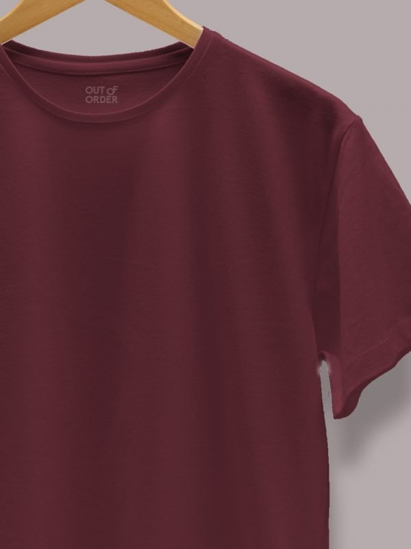 Men's Burgundy T shirt 1