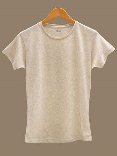 Women's Off White T-shirt plain on a hanger