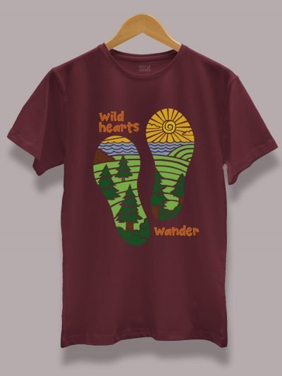 Wild Hearts Wander T-shirt for men
