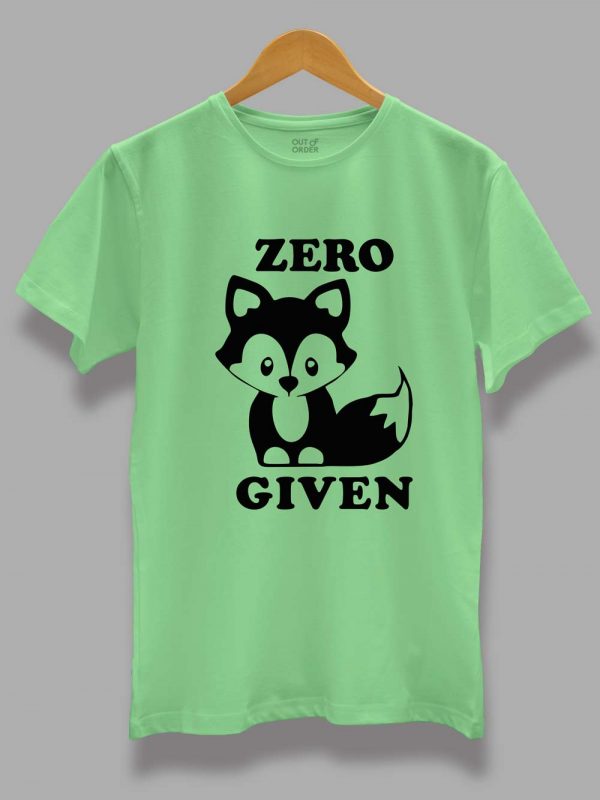 zero fox given t-shirt