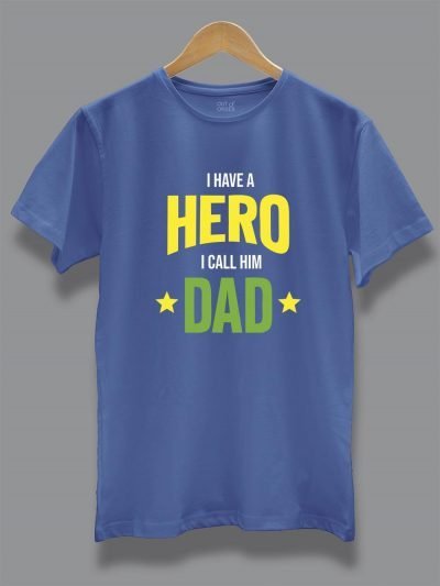 Buy I Have a Hero T-shirt online, displayed on a hanger