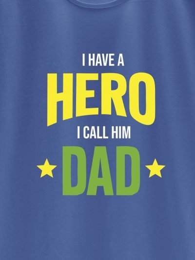 close up of I Have a Hero T-shirt design