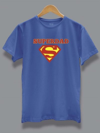 Buy SuperDad T-shirt, displayed on a hanger