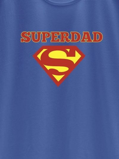 close up of SuperDad T-shirt design