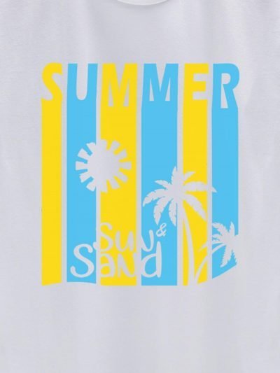 close up of Summer Beach T-shirt design