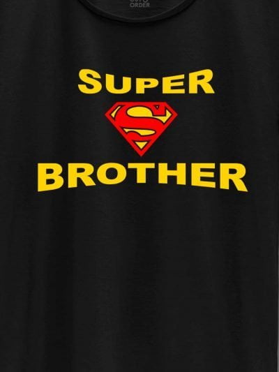 close up of Super Brother T-shirt design