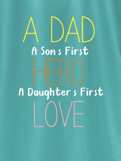 A son's First Hero T-shirt in Green, zoomed