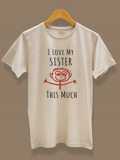 Buy I love my sister t-shirt displayed on a hanger