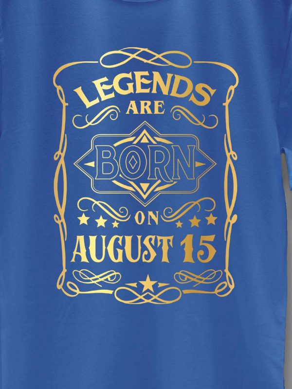 Legends are Born in August T-shirt Men's 3