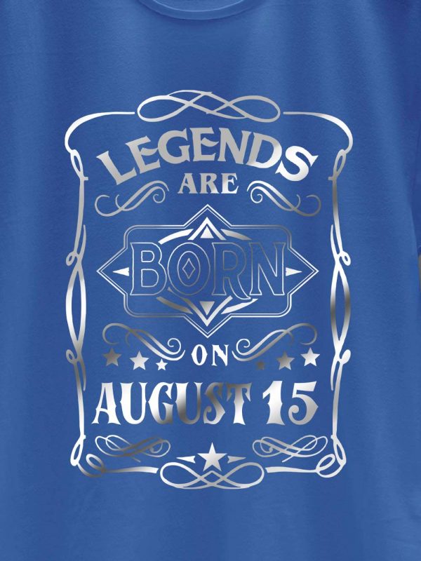 Legends are Born in August T-shirt Men's 5