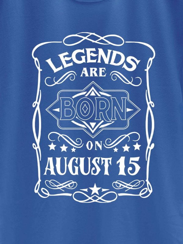 Legends are Born in August T-shirt Men's 4