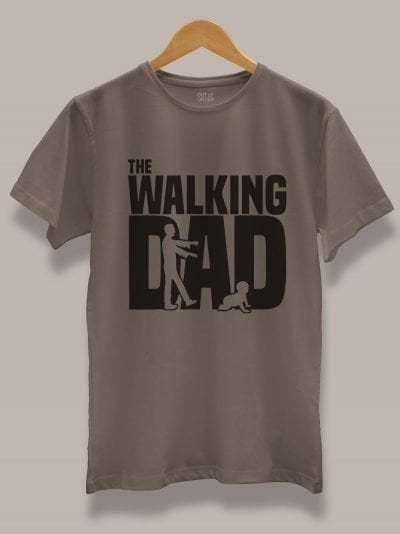 Buy The Walking Dad t-shirt displayed on a hanger