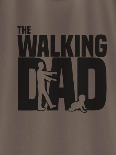 close up of The Walking DAD T-shirt design