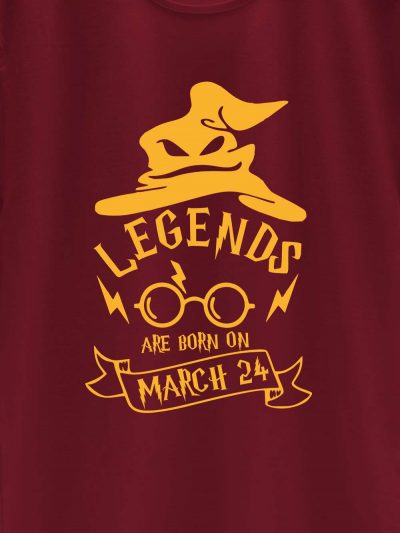 close up of Harry Potter Birthday T-shirt for Boys design