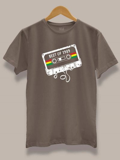Buy Mixed Tape Men's Birthday T-shirt displayed on a hanger