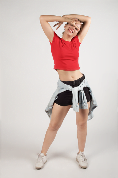 Red Crop Top for Girls