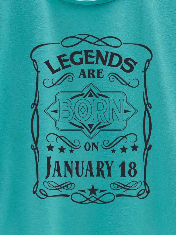 Legends are Born in January T-shirt Women's 5