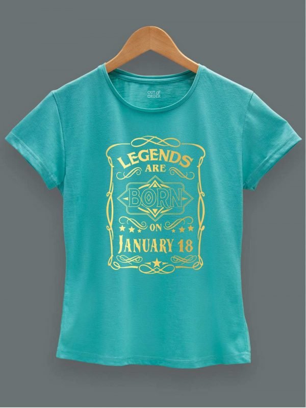Legends are Born in January T-shirt Women's 1