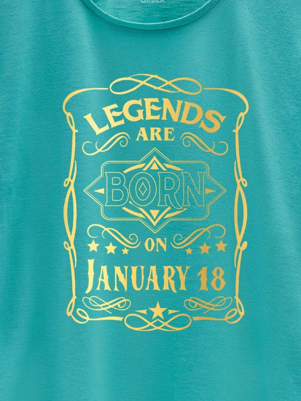 Legends are Born in January T-shirt Women's 3