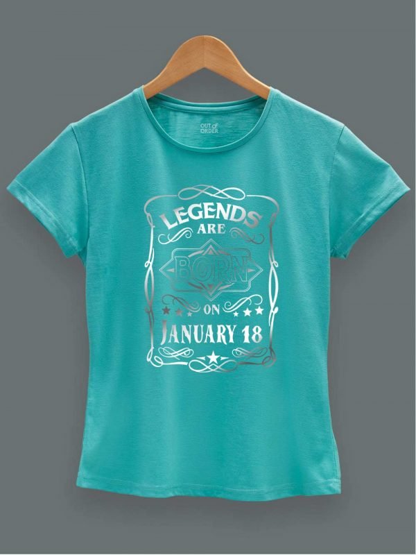 Legends are Born in January T-shirt Women's 2