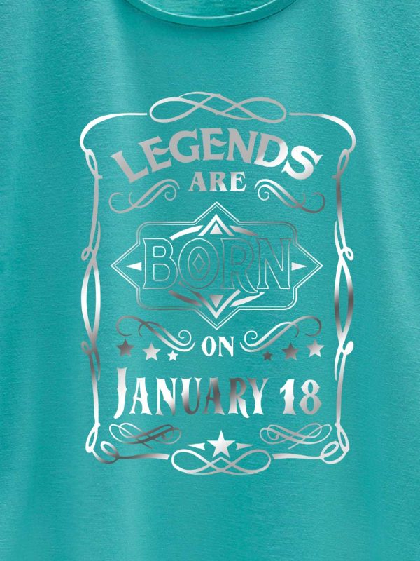 Legends are Born in January T-shirt Women's 4
