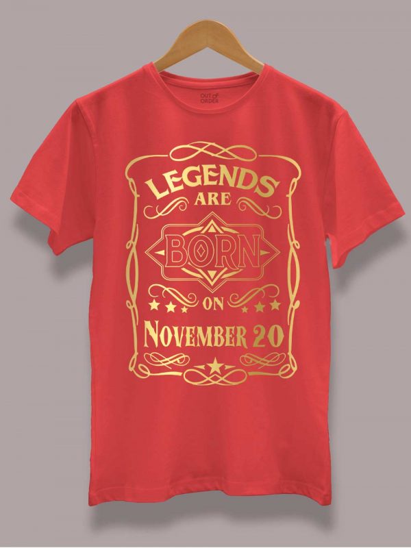 Legends are Born in November T-shirt Men's 1