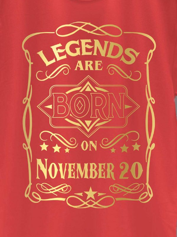Legends are Born in November T-shirt Men's 4