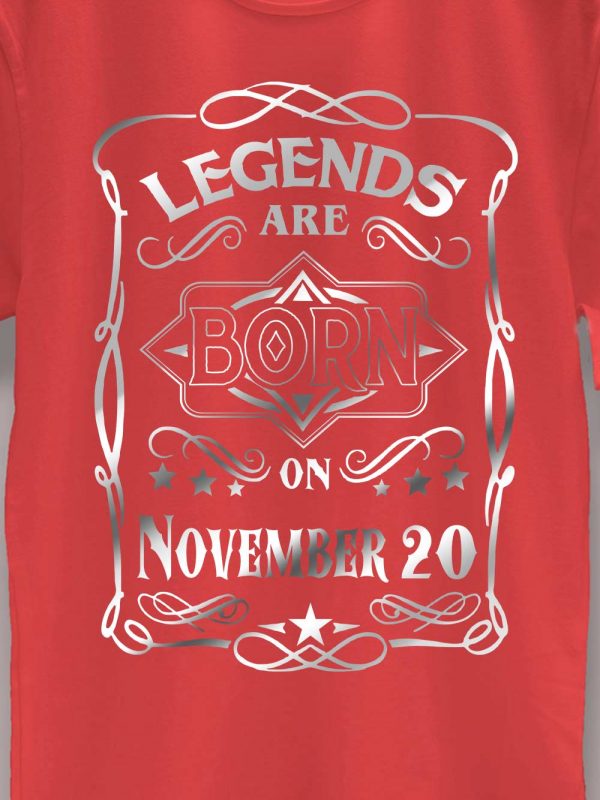 Legends are Born in November T-shirt Men's 5