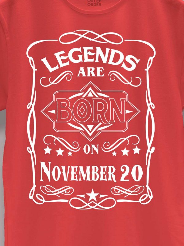 Legends are Born in November T-shirt Men's 3