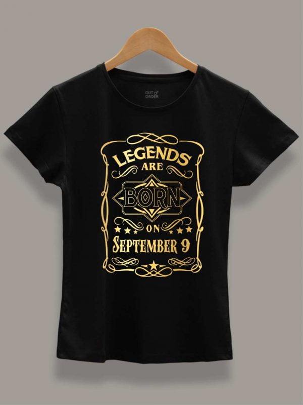 Legends are Born in September T-shirt Women's 1