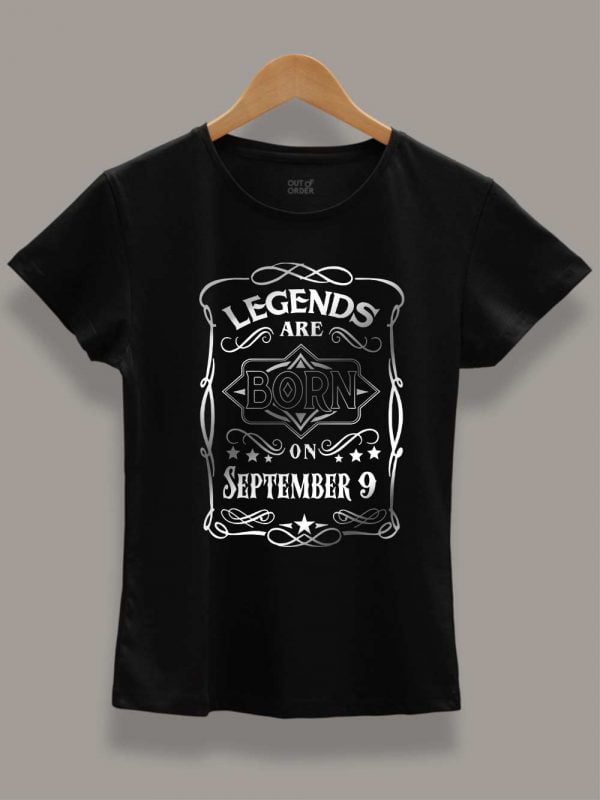 Legends are Born in September T-shirt Women's 2