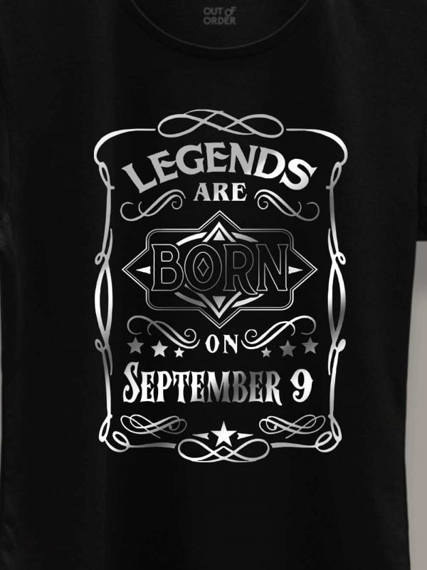 Legends are Born in September T-shirt Women's 3