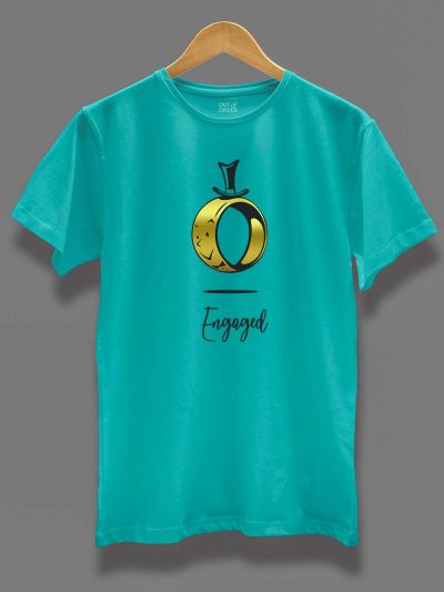 Engaged Couple T-shirt for men