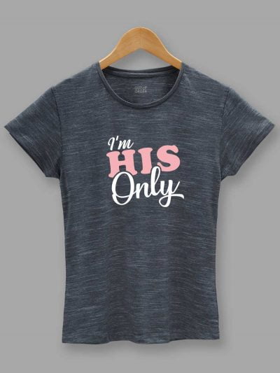 Her One His Only Couple T-shirt for women