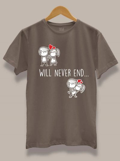 Our Love Story Never Ends Couple T-shirt Men's