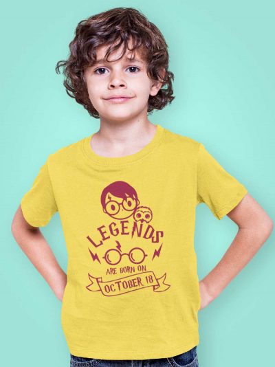 Boy wearing Harry Potter Kid's Birthday T-shirt, available for sale