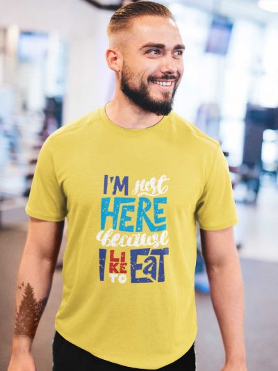 I am Just here Funny Gym T shirt for men